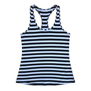 Lululemon Athletica Striped Tank Top - Black and White